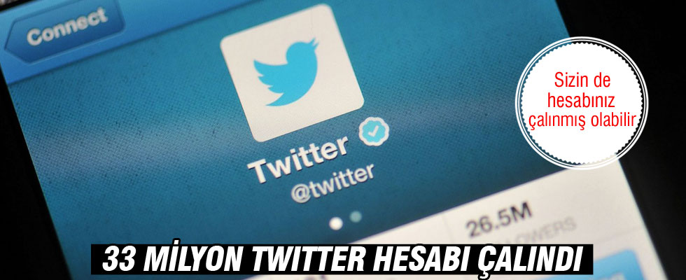 33 milyon Twitter hesabı çalındı