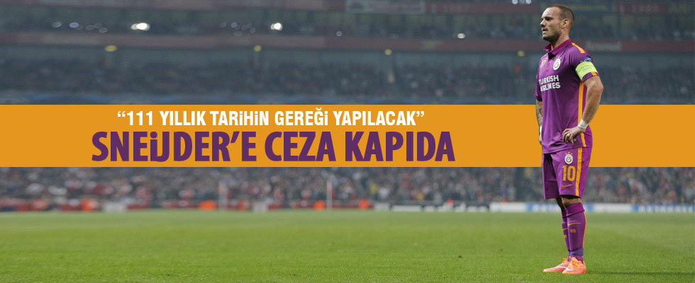 Dursun Özbek'ten Sneıjder'e ceza sinyali