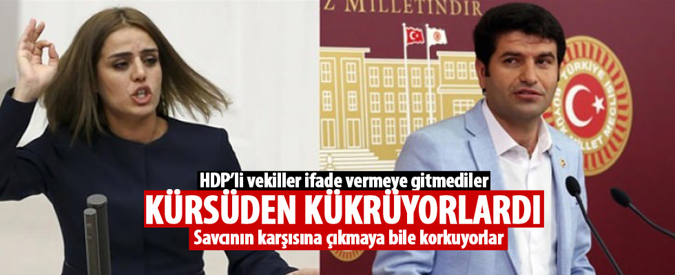 HDP'li vekiller ifade vermeye gitmedi