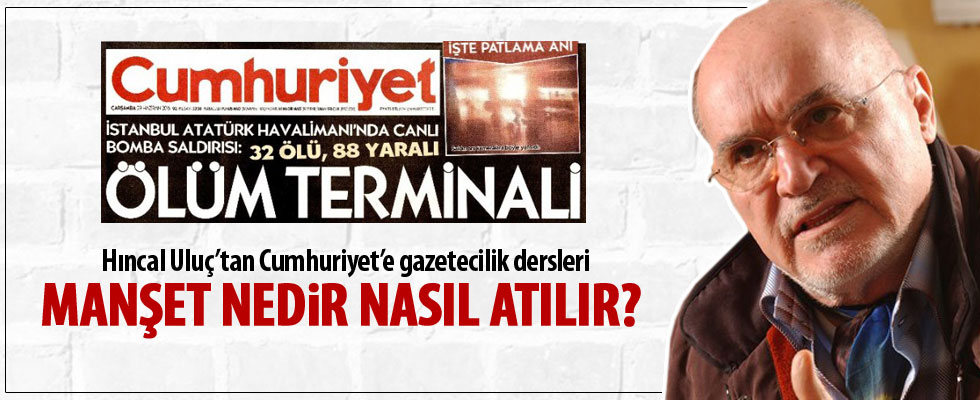 Hıncal Uluç'tan Cumhuriyet'e tepki