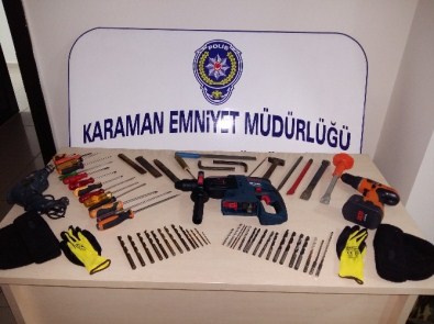 Karaman'da Kasa Hırsızları Tutuklandı