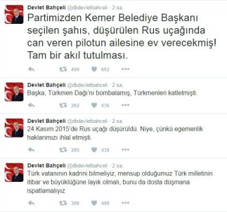 MHP Lideri Devlet Bahçeli'den Kemer Belediye Başkanı Gül'e İhraç İstemi