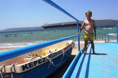 Türkiye'nin 444'Üncü Mavi Bayraklı Plajında Deniz Keyfi