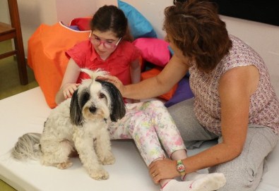 Engelli Çocuklara Köpekle Terapi