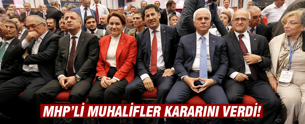 MHP'li muhalifler kararını verdi!