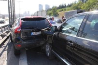 TEM Otoyolu'nda 5 Araç Birbirine Girdi, Edirne İstikametinde Trafik Felç
