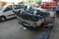 FAHRİ KORUTÜRK - Park Halindeki Otomobil Alevlere Teslim Oldu