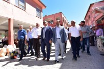 DRENAJ KANALI - Gürkan, Şire Pazarı Esnafı İle Bir Araya Geldi