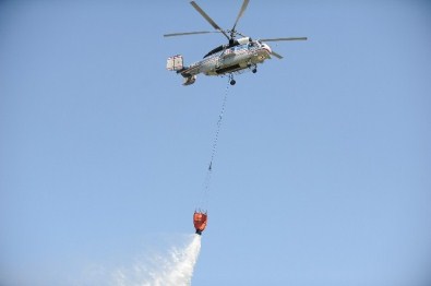 Helikopterli Orman Yangını Tatbikatı Gerçeğini Aratmadı