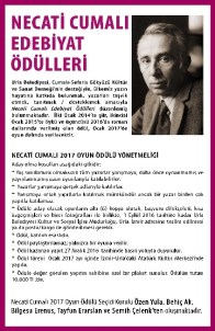 Necati Cumali Edebiyat Ödülü, Bu Yıl 'Oyun' Dalında Verilecek