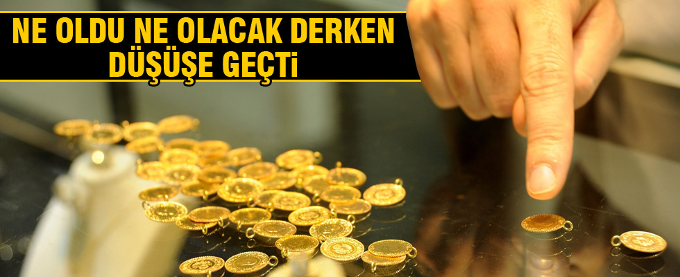 Altının düşüşe başladı