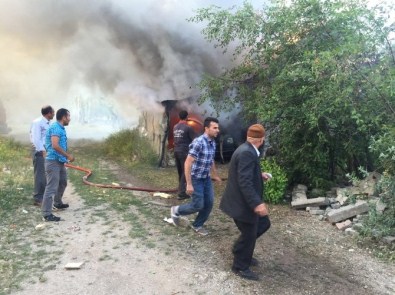 Patnos'ta Garaj Yangını