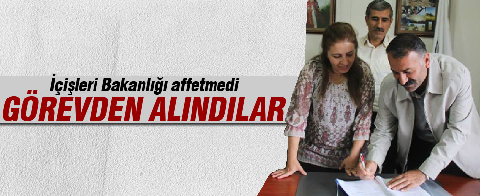 Belediye başkanları görevden alındı