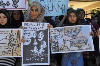 TURAN ARSLAN - Sivas'ta Okulların Birleştirilmesi Kararı Protesto Edildi