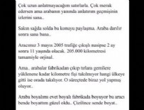 Verdiği ilanla arabasını 5 bin lira fazlaya sattı