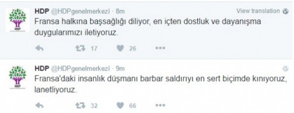HDP Fransa'daki saldırıyı kınadı