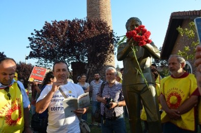 Eğitim-Sen Tarafından Başlatılan Yürüyüş Kolu Eskişehir'e Geldi