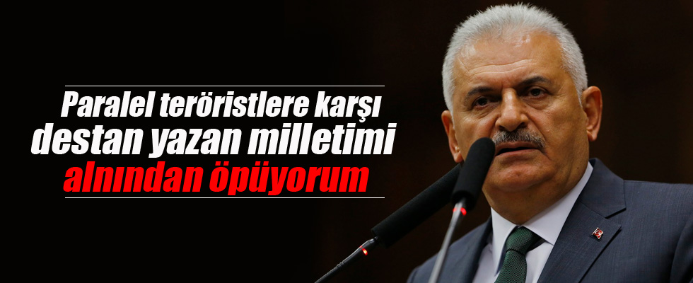 Başbakan Binali Yıldırım kameraların karşısına geçti