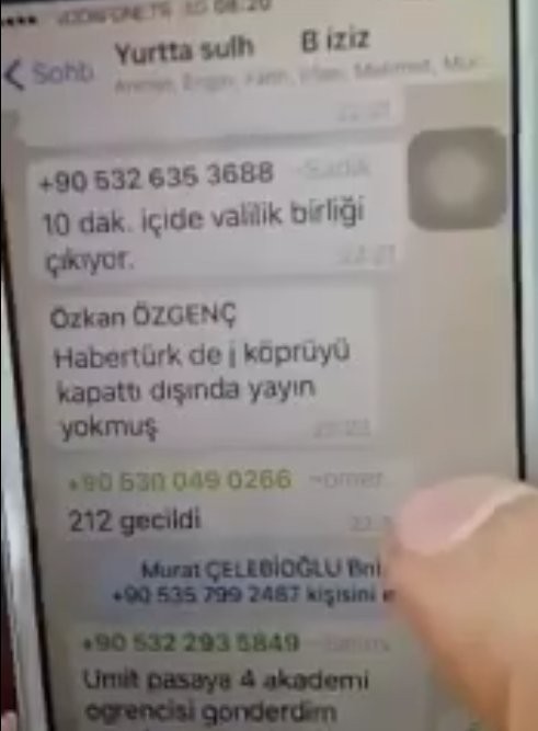 Darbecilerin WhatsApp görüşmeleri
