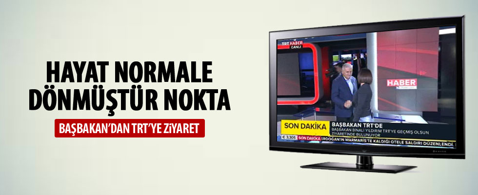 Başbakan Binali Yıldırım'dan TRT'ye ziyaret