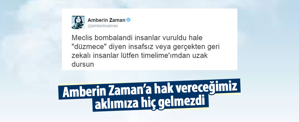 Amberin Zaman'dan darbe düzmece tweetlerine tepki