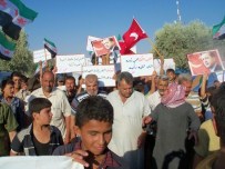 AZEZ - Darbeciler, Suriye'de De Protesto Edildi