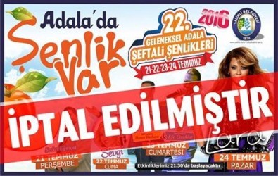 Salihli'de Festival İptal Edildi