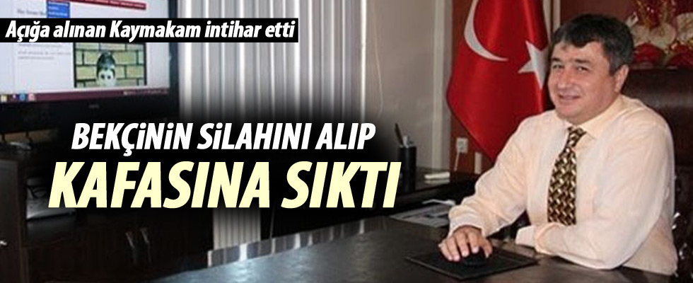 Açığa alınan Kaymakam intihar etti