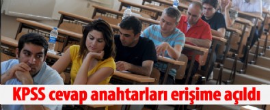 KPSS cevap anahtarları erişime açıldı