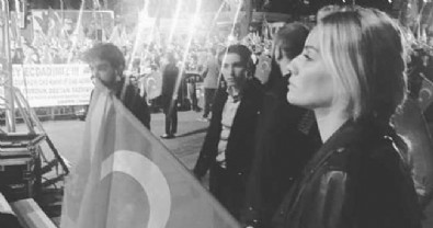 Esra Erol Taksim ve Kısıklı'da demokrasi nöbetindeydi!
