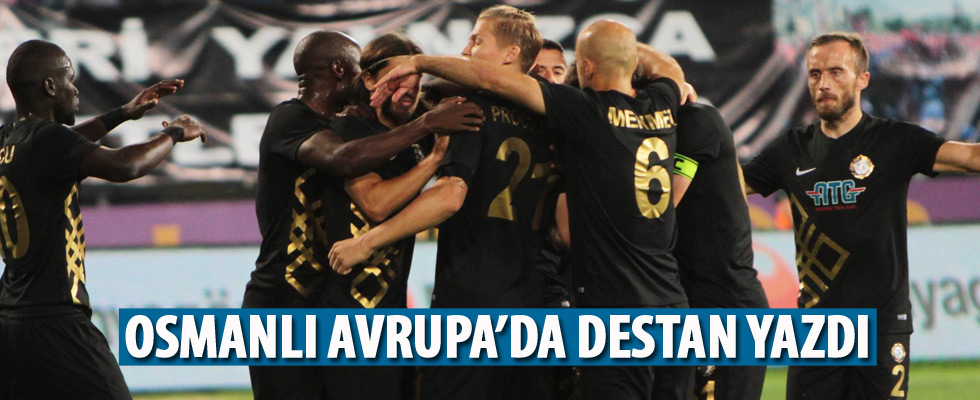 Osmanlıspor Avrupa'da tarih yazdı