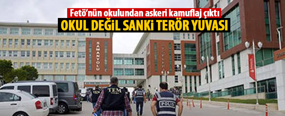 Ankara Kazan'daki FETÖ'nün okulundan askeri kamuflaj çıktı