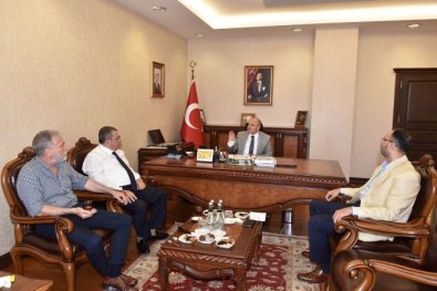 Borsa Ve Oda Başkanlarından Vali Çakacak'a Destek Ziyareti