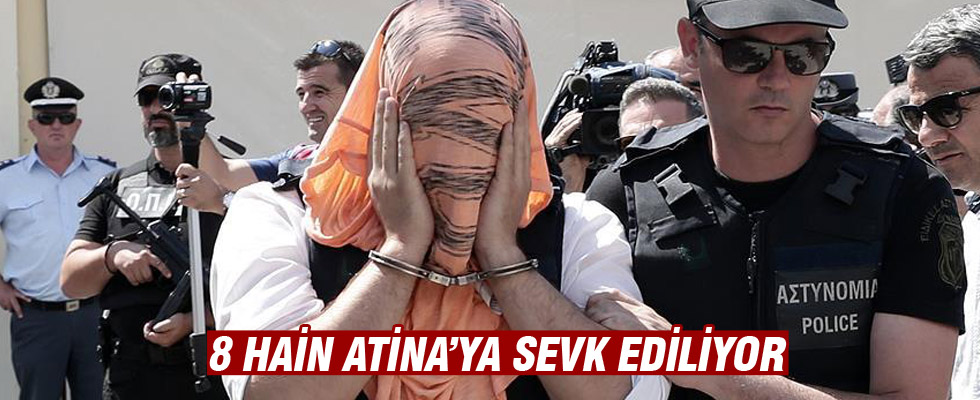 Yunanistan'a kaçan darbeci askerler Atina'ya sevk ediliyor