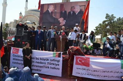 Afganistan Türkmenlerinden Türkiye'ye Destek Yürüyüşü
