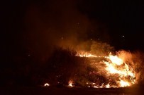 Tatil Sitelerinin Önünde Çıkan Yangın Korkuttu