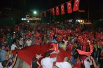 Bozyazı'da Demokrasi Nöbeti Coşkuyla Devam Ediyor