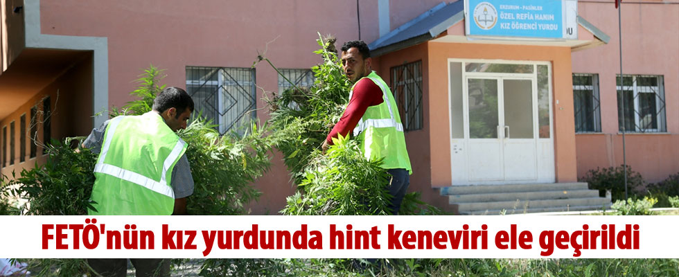 FETÖ'nün kız yurdunda hint keneviri ele geçirildi