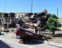 AHMET CAN PINAR - Sivas'ta Beton Mikseri İle Otomobil Çarpıştı Açıklaması 2 Ölü, 1 Yaralı