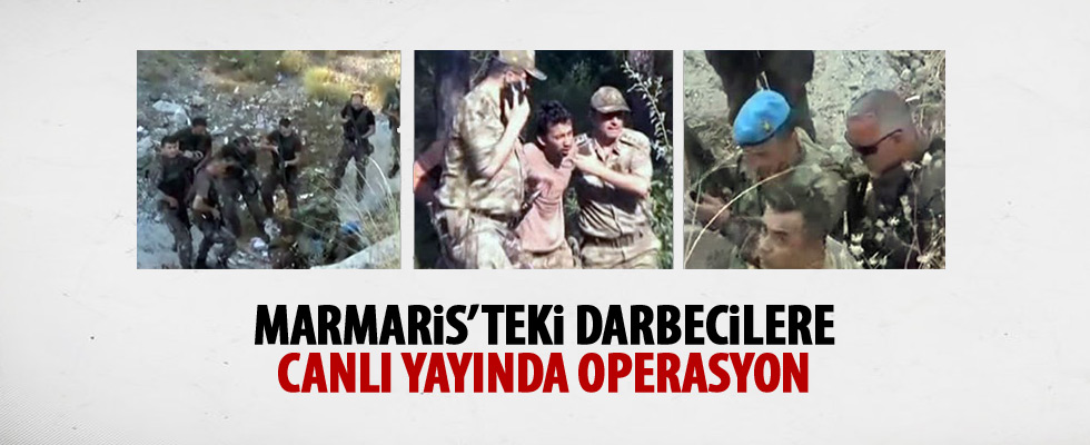 Marmaris'te aranan darbecilerden 7 asker yakalandı