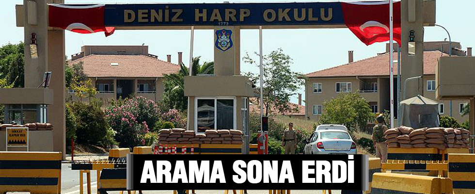Deniz Harp Okulu'ndaki arama sona erdi