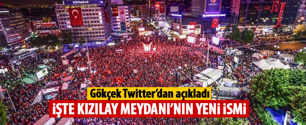 Kızılay Meydanının adı değişiyor