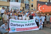 Sinop'ta Amatör Spor Kulüpleri 'Demokrasiye Evet, Darbelere Hayır' Dedi