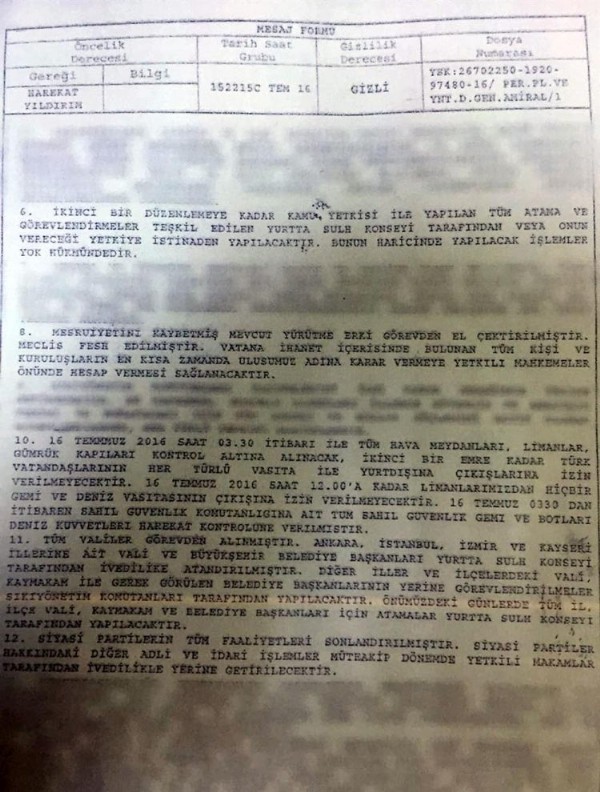 FETÖ'nün sıkıyönetim planı ortaya çıktı