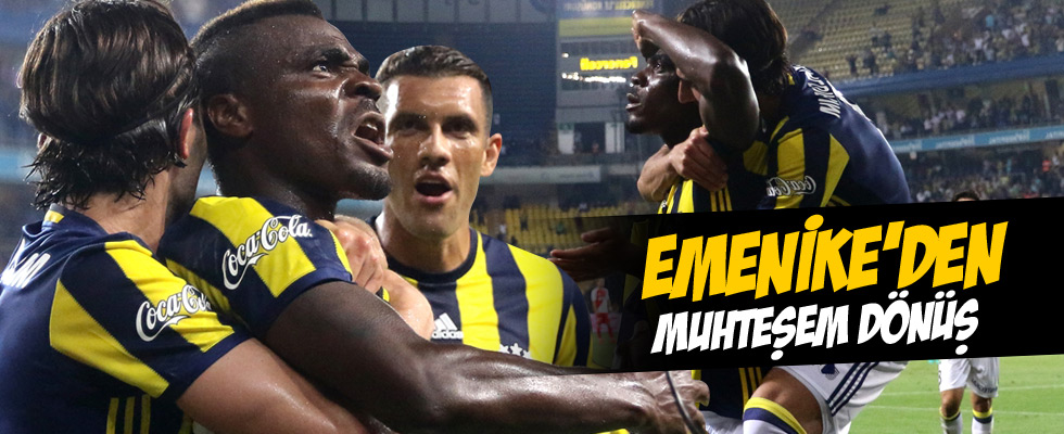 Fenerbahçe'yi Emenike sırtladı