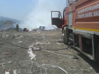 Havran'da Çöp Yangını