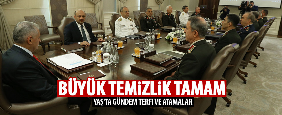 Kritik YAŞ toplantısı sona erdi