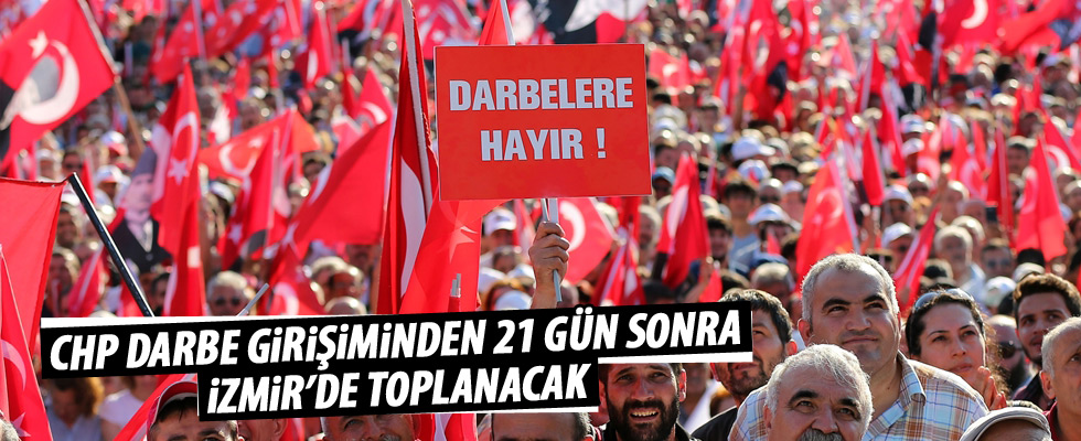 CHP'den bir miting de İzmir'e