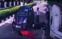 KADIN SÜRÜCÜ - Kadın sürücü aracını bir türlü durduramadı