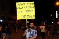 Nevşehir'de Demokrasi Nöbeti Tutmaya